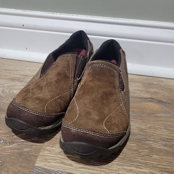 Merrell Kamori Moc Loafer Slip On Shoe Dark Earth Brown Womens Size 7 - Picture 2 of 6